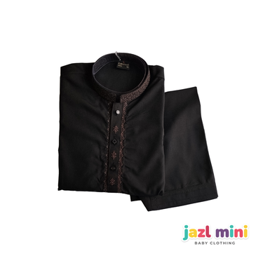 Kids Black Kurta Shalwar