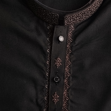 Kids Black Kurta Shalwar