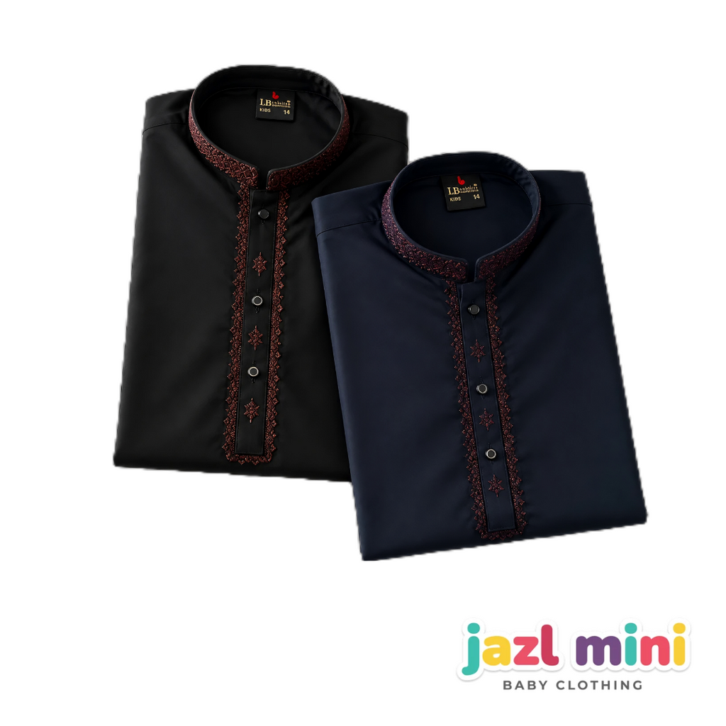 Kids Black n Navy Blue Kurta Shalwar